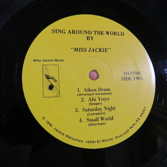 Sing Around the World MISS JACKIE & HER FRIENDS (1) LP Vinyl Record - Picture 6 of 7
